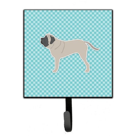 Carolines Treasures English Mastiff Checkerboard Blue Leash or Key Holder BB3756SH4